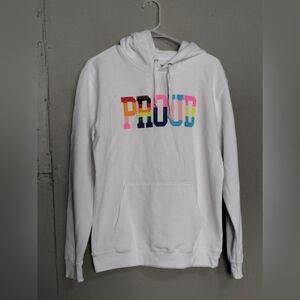 Phluid Proud Graphic Hoody Size (M) White Color